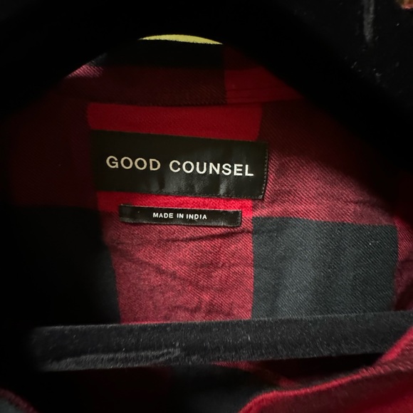 Good Counsel Beckman L/S Flannel 3XLT NWT - Picture 3 of 5